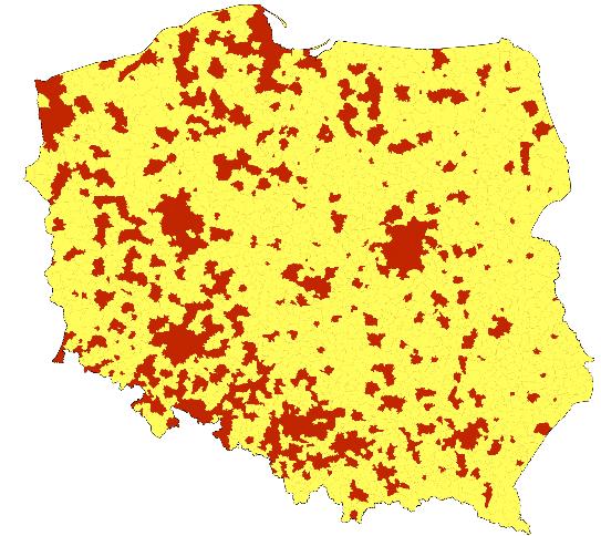 lat - w miastach do żłobków uczęszcza (wg stanu na 2015