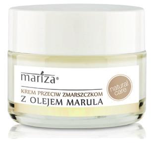 KREM PRZECIW ZMARSZCZKOM Z OLEJEM MARULA Krem o naturalnej, bogatej formule, przywraca skórze gładkość i jędrność.