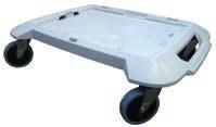 wytrzymałego tworzywa Solidny mechanizm łączenia i uchwyty umożliwiają transport walizek łączonych do 40 kg Łatwe łączenie i rozłączanie skrzynek Bryzgoszczelna i odporna na deszcz obudowa Ciężar