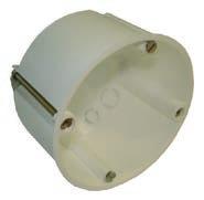 Puszka do ścian pustych 05100456 050625 PHSD 6847 47 mm 25 Puszka do ścian pustych głęboka 05100457 050626 PHSD 6861 61 mm 25 Materiał: polipropylen Odporność na rozprzestrzenianie się płomienia 850