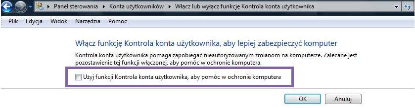 Instrukcja obsługi programu CAD Decor Paradyż 2.1 Rys. 4 - Wyłączona funkcja Użyj funkcji Kontrola.