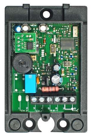 3. Odbiorniki radiowe RS 868 wpinane System radiowy Rolling Code RS 868 oznaczenie napięcie zasilania ilość kanałów max.