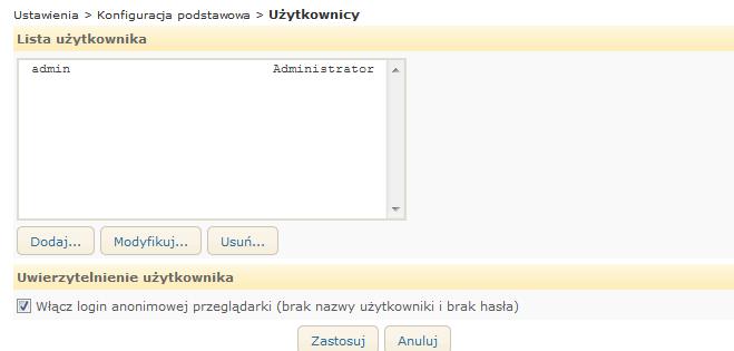 Ustawienia Ustawienia Aby skonfigurować wartości ustawień urządzenia, kliknąć przycisk Ustawienia na głównej stronie. Do uzyskania dostępu do strony Ustawienia, niezbędne jest ID oraz hasła.