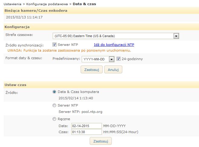 Ustawienia TCP/IP Patrz rozdział TCP/IP (DHCP, IP statyczne, ustawienia DNS) pod kątem konfiguracji TCP/IP.