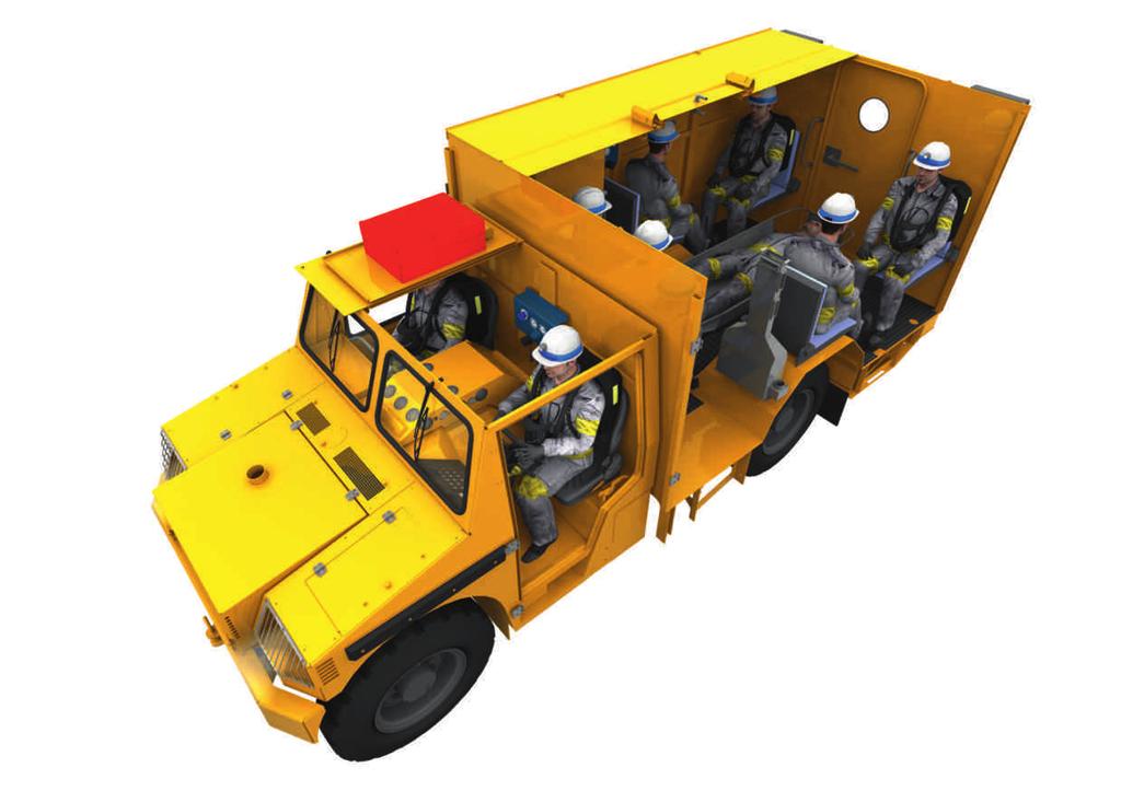 Dräger MRV 9000 Systemy ratunkowe i schronieniowe Dräger MRV 9000 jest odpowiedzią na wciąż zmieniające się środowisko górnicze.