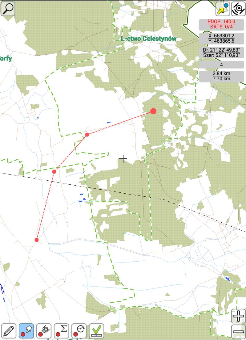 z dwóch dostępnych opcji korzystania z odbiornika GPS: Wewnętrzny GPS lub Bluetooth GPS (zewnętrzny).
