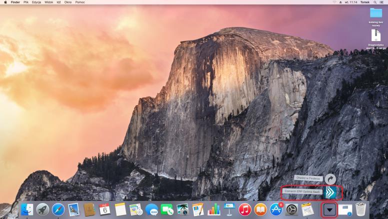 Załącznik 1. Aplikacja Comarch ERP Optima SaaS na systemie Mac OS X Aplikacja Comarch ERP Optima SaaS na system operacyjny Mac OS X znajduje się pod linkiem https://www.online.comarch.