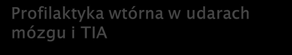 Zasadniczy element prawidłowego postępowania Musi być zindywidualizowana Zalecenia profilaktyczne przy wypisie ze