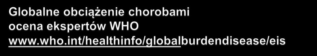 Wskażnik DALY (Disability adjusted life years) służy do pomiaru obciążenia chorobami oraz pozwala ocenić skutki chorób Wsk.