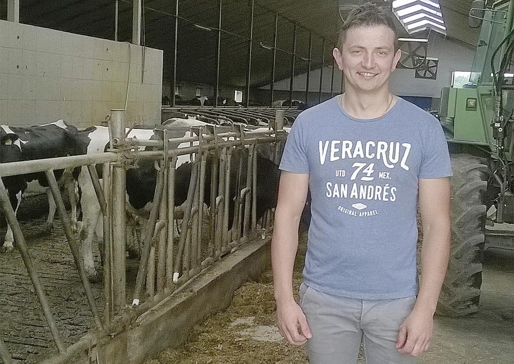 Alina i Zbigniew Fajga Knapy woj. łódzkie Liczba krów: 40 Średnia wydajność: 9500 l mleka Powierzchnia gospodarstwa: 40 ha Córki buhaja Carrasso i Valjean są dla państwa Fajga najpiękniejsze.