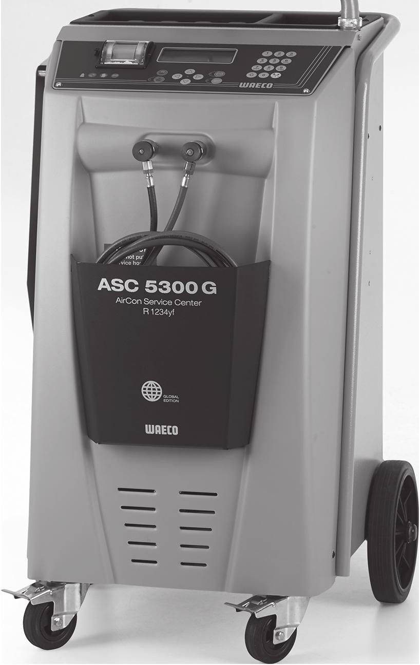 Prace serwisowe ASC5300G 9.6 Wymiana oleju pompy próżniowej! OSTRZE?ENIE! Przed otwarciem obudowy należy wyłączyć urządzenie ASC i wyciągnąć wtyczkę sieciową. 1.