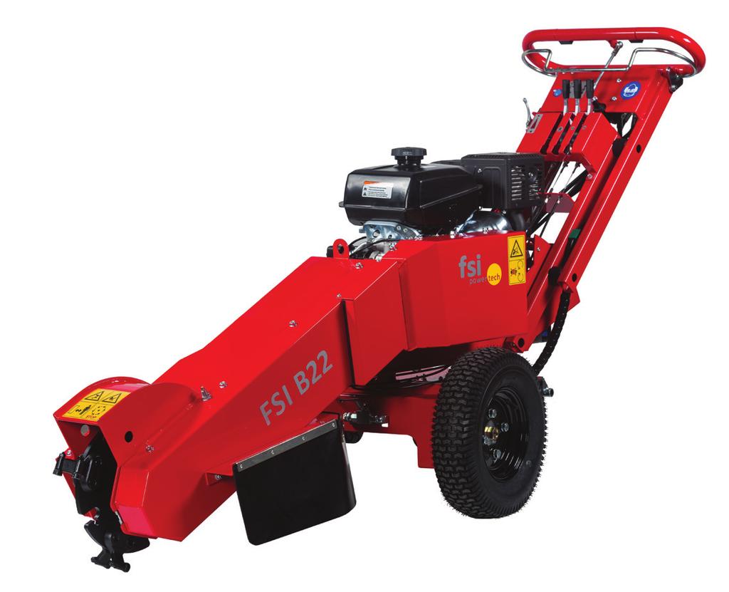 Ø20,5/8 Wymiary D x S x W 1740 x 680 x 1250 mm Masa 210 kg Frez do pni z napędem 2WD i silnikiem benzynowym Osprzęt dodatkowy FSI B22 to nowy frez do pni, który łączy wiele obszarów zastosowania