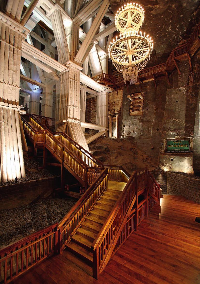 Kopalnia Soli Wieliczka WYWIAD Komora Michałowice z monumentalną, drewnianą