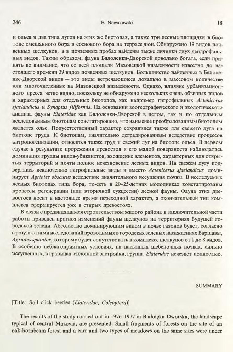 246 E. Nowakowski 18 h o jib c a h ABa THna jiyrob Ha 3 t h x ace 6H O Tonax, a Taxxce Tpn jiech tie nnoinaakh b Gh o - T o n e CM em ahhoro 6 o p a h coch O Boro 6 o p a Ha T eppace a k >h.