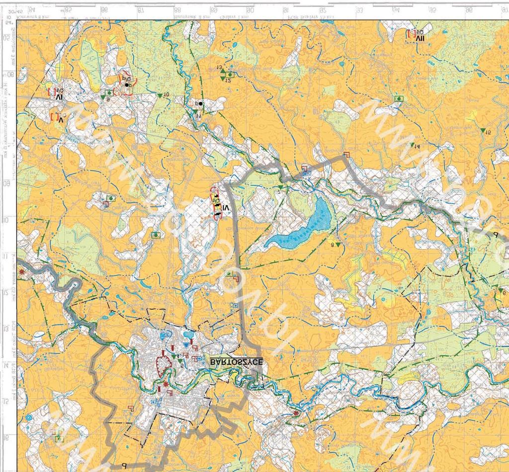 Wycinek MGŒP 1:50 000 arkusz Bartoszyce - plansza A (M¹dry, 2012r.) W-1 (proj.) Dane pochodz¹ z: www.pgi.gov.pl W-1 (proj.) projektowany otwór Za³.
