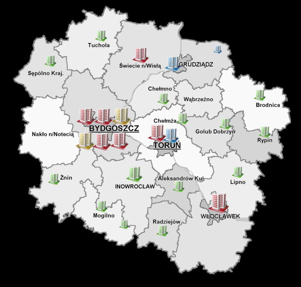 22. Szpital Wojewódzki we Włocławku 23. Pałuckie Centrum Zdrowia Spółka z o.o. w Żninie 24. Szpital Uniwersytecki nr 1 im. dr.