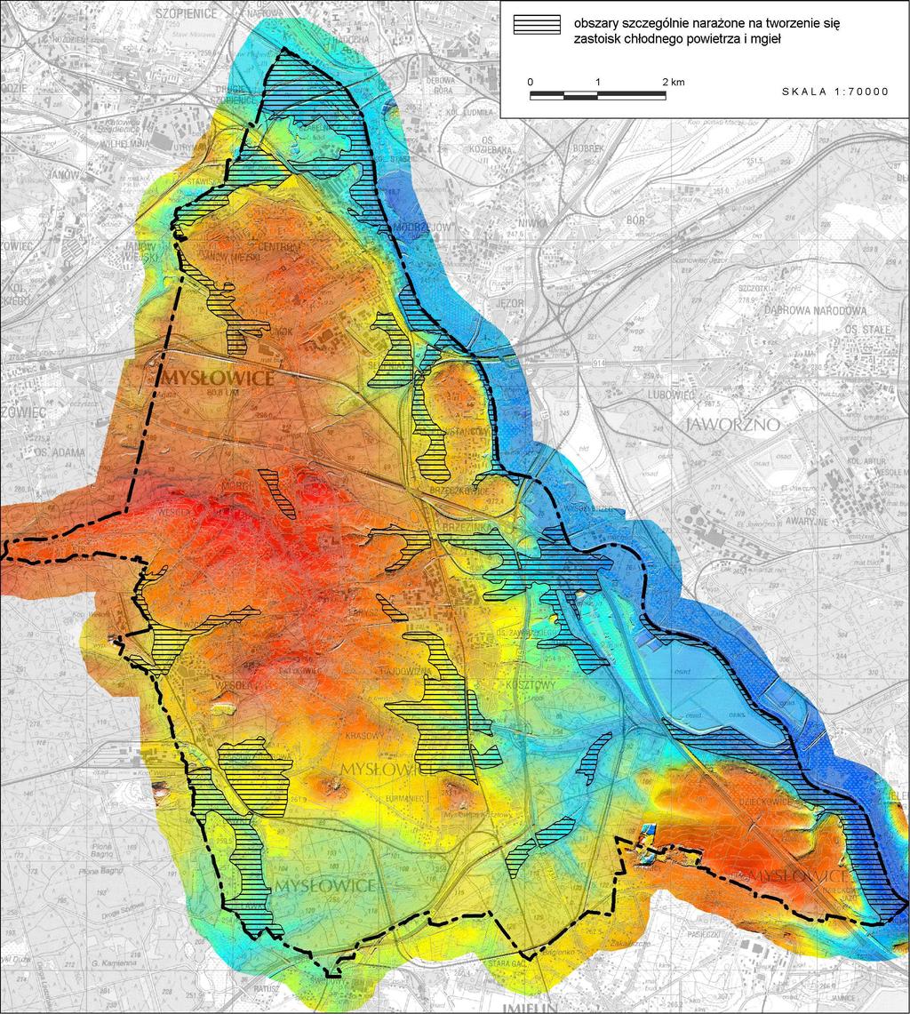 OPRACOWANIE EKOFIZJOGRAFICZNE DLA MIASTA MYSŁOWICE Ryc. 6.