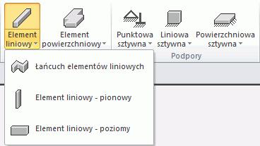 MODELOWANIE: TWORZENIE MODELU KONSTRUKCJI Modelowanie konstrukcji odbywa się za pomocą dostępnych w programie funkcji CAD, które można stosować