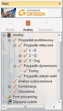 ANALIZA: SIATKOWANIE I OBLICZENIA Po sprawdzeniu spójności oraz poprawności wykonania modelu, program utworzy model