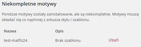 W tym katalogu znajdziesz wszystkie aktualne i domyślne motywy WordPressa: twentythirteen, twentyfourteen, twentyfifteen.
