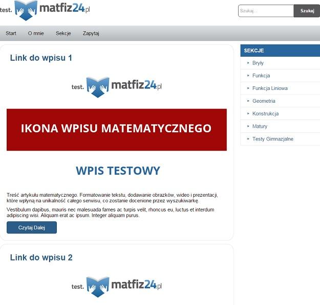 Krok 14 uruchom wyszukiwarkę treści na blogu Po prawej stronie logo znajduje się wyszukiwarka, która nie działa. W związku z tym wyszukiwarkę WordPress należy odpowiednio uruchomić.