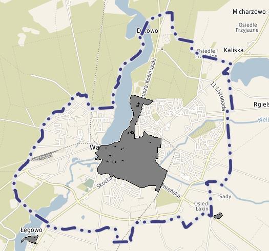 Lokalny Program Rewitalizacji miasta Wągrowca na lata 2017-2025 Green Key Wymieniony układ posiada predyspozycje do objęcia ochroną wymienionych założeń urbanistycznych, a także obiektów ujętych w