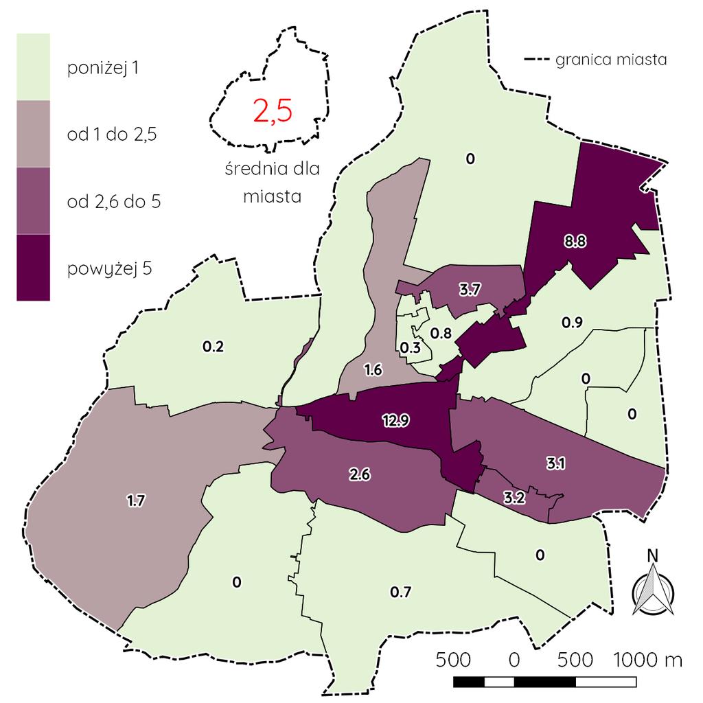Green Key Lokalny Program Rewitalizacji miasta Wągrowca na lata 2017-2025 Ryc. 66.