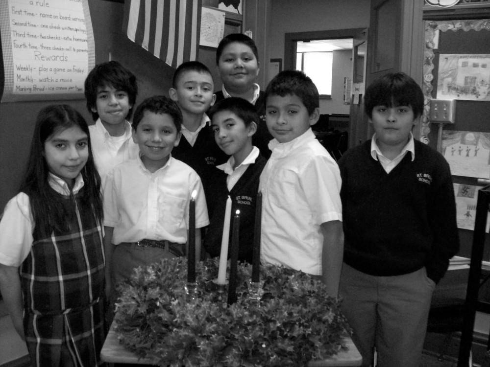 To connect with this, the fourth grade students made advent candles from the letters in their name. We also discussed how we can be more peaceful in our everyday lives.
