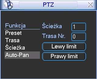 OBSŁUGA REJESTRATORA 4.9.4 Uruchomienie trasy Aby aktywować zaprogramowaną trasę, przejdź do okna wyboru (rys. 4-24 str. 45.), wprowadź jej numer w polu No. i kliknij przycisk Trasa. 4.9.5 Programowanie ścieżek W panelu ustawień kliknij przycisk Ścieżka (rys.