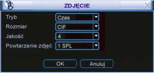 STRUKTURA MENU I OPIS DOSTĘPNYCH FUNKCJI ZDJĘCIE Obszar ukryty Wyświetl czas Opcje te pozwalają na zamaskowanie fragmentu obrazu, ponadto można zdefiniować, kiedy ukrywanie ma być aktywne.