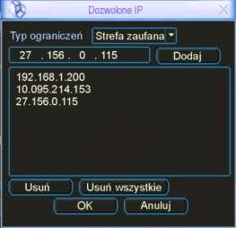 STRUKTURA MENU I OPIS DOSTĘPNYCH FUNKCJI są nadawane przez funkcję. Jeżeli funkcja stanie się nieaktywna, to wartości adresu IP, maski i bramy są pokazywane jako 0.