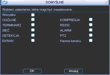 STRUKTURA MENU I OPIS DOSTĘPNYCH FUNKCJI Rys. 5-21. Przywracanie ustawień Domyślnych.