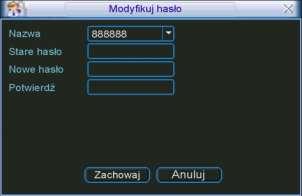 STRUKTURA MENU I OPIS DOSTĘPNYCH FUNKCJI 15 Wej./Wyj.