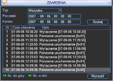 ) oraz o zapisie na dysk twardy (w MB/h). Rys. 5-43. Informacja o Transferze. 5.6.
