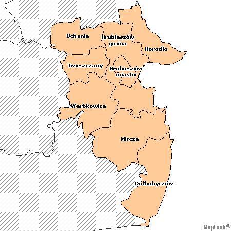 2 PODSTAWOWE INFORMACJE CHARAKTERYZUJĄCE OBSZAR POWIATU HRUBIESZOWSKIEGO. 2.