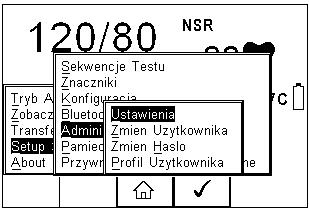 Nawiguj po menu używając klawiszy strzałek góra, dół i potwierdzaj wybranie opcji klawiszem (F4) lub strzałką w prawo. 8.5.