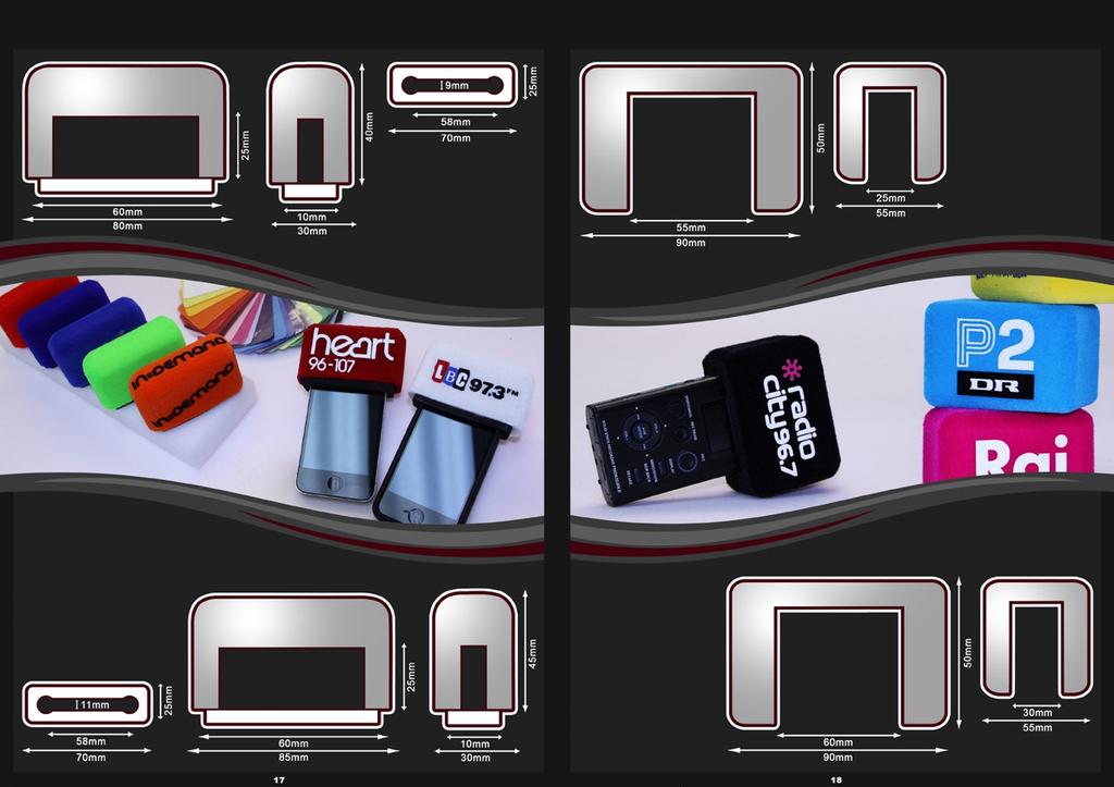 OSŁONY MIKROFONÓW NA iphona OSŁONY NA DYKTAFONY REPORTERSKIE ZOOM H2 Dopasowane do modelu Zoom H2 iws 100 iphone 3gs iphone 4 iphone 4s Proszę starannie sprawdzić zgodność wymiarów.
