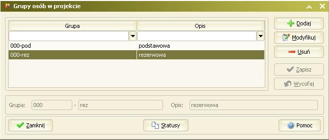 Na oknie "Lista osób wg grup" (MF0025U): - na liście osób została dodana kolumna "Status w grupie" (mf_prog_status.