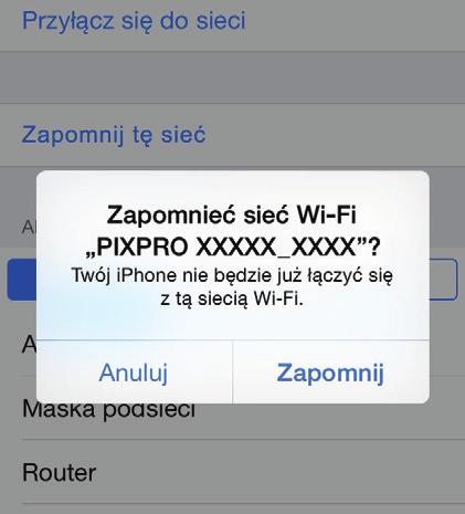 Zmień Hasło Zmiana hasła połączenia Wi-Fi. Wprowadź stare hasło, zgodnie ze wskazówkami na ekranie, a następnie wprowadź dwa razy nowe hasło i na koniec stuknij Aktualizacja.