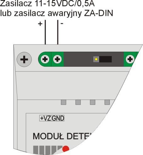 Połączenie Moduł głowica pomiarowo-detekcyjna Zalecane typy* LiYY, YLY, YDY, YKSLY, YStY YLY, LiYY, Dobór przewodów Przekrój żyły [mm 2 ] Ilość żył Maksymalna długość przewodu [m] 1,5 2 1000 Moduł