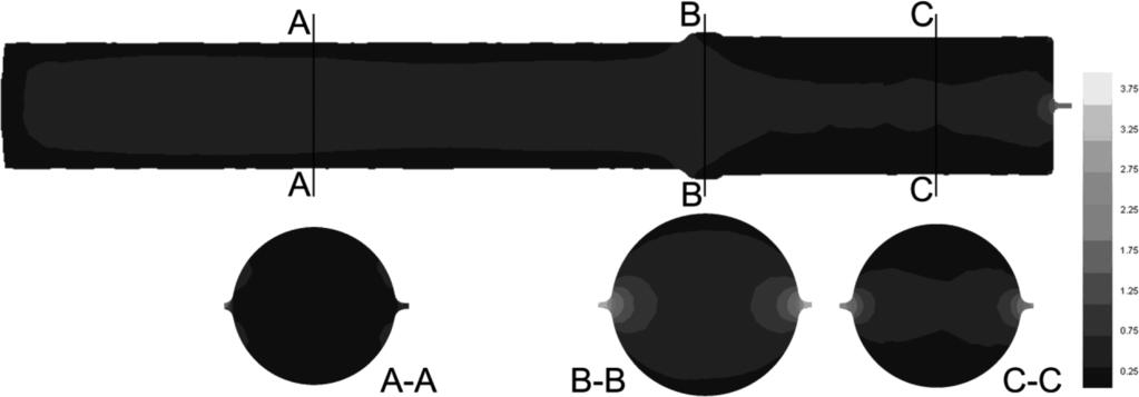 630 Fig. 4. Effective strain distribution in characteristic sections of a forging Fig. 5.