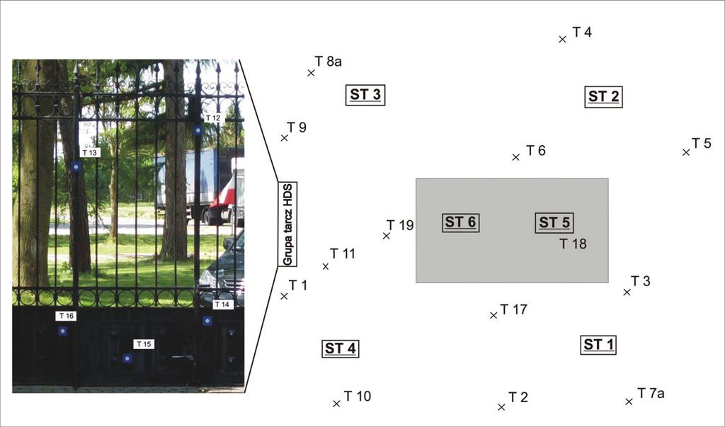 Tab. 1. Liczba punktów odbitych od próbki wraz z intensywnością odbicia od przykładowych powierzchni: cegły, drewna Number of points reflected from the sample and reflection intensity.