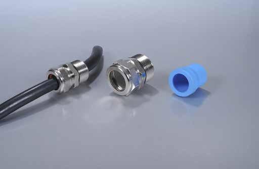 PR www.teaflex.com Dławnice z mosiądzu niklowanego z długim gwintem ong cable glands nickel plated 2 1 GPR Dławnica z mosiądzu niklowanego z gumową wkładką TPE i pierścieniem O ring na gwincie.