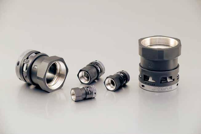 M...S ile E - 124066 www.teaflex.com Złączka prosta metalowy gwint żeński Straight metal female fitting 1 pplication Złączki typu M...S posiadają metalowy gwint żeński i metryczny ISO.