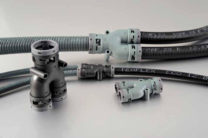 Y ile E - 124066 www.teaflex.com Trójnik typu y Y distribution fitting 1 1 M 2-3 - 3 W E D C pplication Trójniki typu Y zostały zaprojektowane, aby rozdzielać wiązki kablowe.