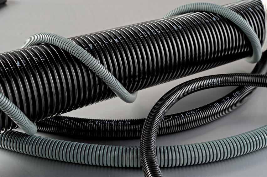 SMP Rura poliamidowa - Polyamide conduit pplication Materiał Material Właściwości produktu Product characteristics Certyfikaty pprovals Kompatybilność Suitable for Kolory Colors Jest to rura