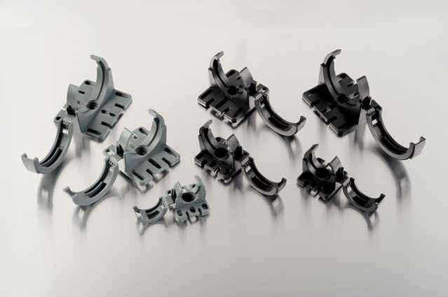 C www.teaflex.com Uchwyt ze zintegrowaną podstawą i zatrzaskiem zabezpieczającym One-piece tube clamp with integrated fixed base and safety clip 5 K H W M 5.