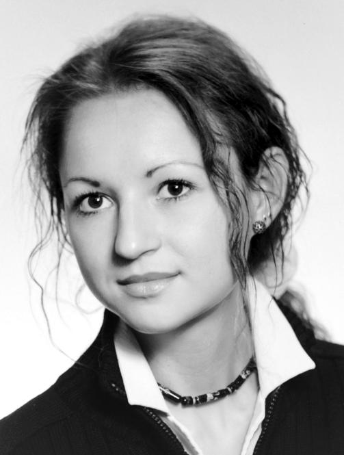 164 K. KRAUZY-DZIEDZIC, J. EJFLER Mgr Katarzyna Krauzy-Dziedzic ukoñczy³a studia na Wydziale Chemii Uniwersytetu Wroc³awskiego w 2005 r.