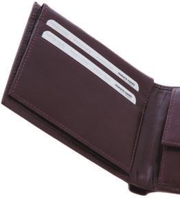 V4064 Skórzany portfel Mauro Conti ze skóry wysokiej jakości, wyposażony w 10