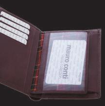 documents, 1 hidden window, 1 coin pocket exclusive leather 10 x